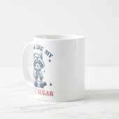 Feral Like My Blood Sugar Raccoon Td1 Diabetes Awa Kaffeetasse (Vorderseite Links)
