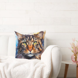 Feral Maine Coon Kissen