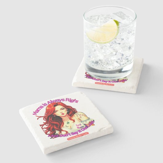 Feral Mama Steinuntersetzer (Seitenansicht)