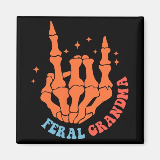 Feral Oma Funny Oma Mütter Day Magnet (Vorne)