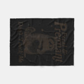 Feral und schwanger Touch mich nicht Spaß Wild Pre Fleecedecke (Vorderseite (Horizontal))