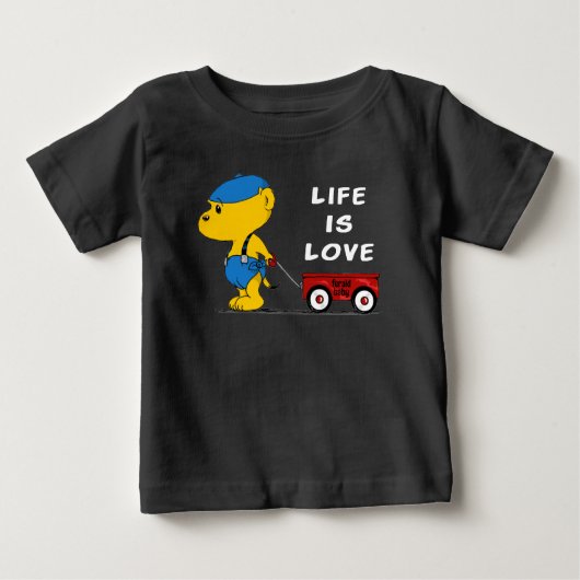 Ferald Baby | Leben ist Liebe Baby T-shirt (Vorderseite)