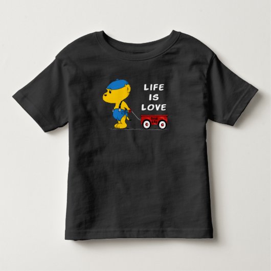 Ferald Baby | Leben ist Liebe Kleinkind T-shirt (Vorderseite)
