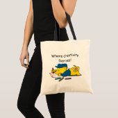 Ferald Being Creative Tote Bag Tragetasche (Vorderseite (Produkt))