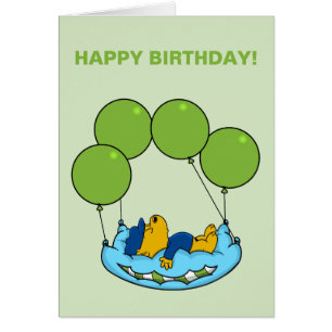Ferald Birthday Balloon Card