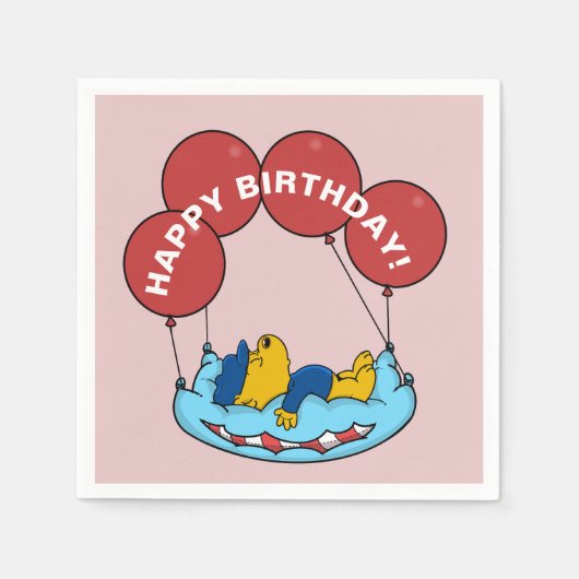 Ferald | Birthday Balloon Serviette (Vorderseite)