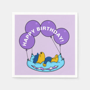 Ferald   Birthday Balloon Serviette