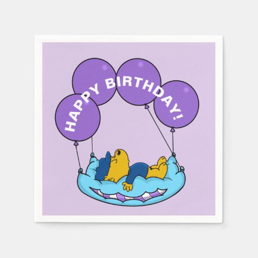 Ferald | Birthday Balloon Serviette (Vorderseite)