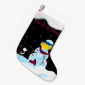 Ferald: Der Schneeferret Kleiner Weihnachtsstrumpf (Vorderansicht (hängend))