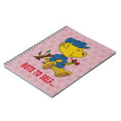 Ferald Eating Rose Notebook Notizblock (Linke Seite)