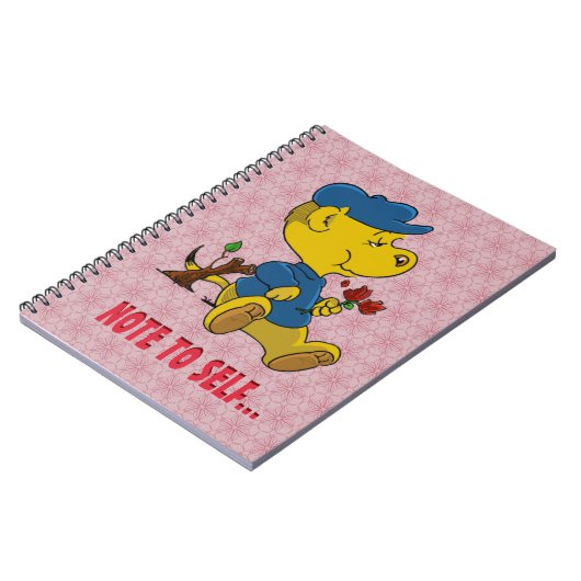 Ferald Eating Rose Notebook Notizblock (Linke Seite)