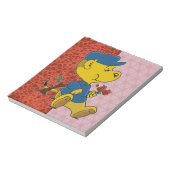 Ferald Eating Rose Notizblock (Rotiert)