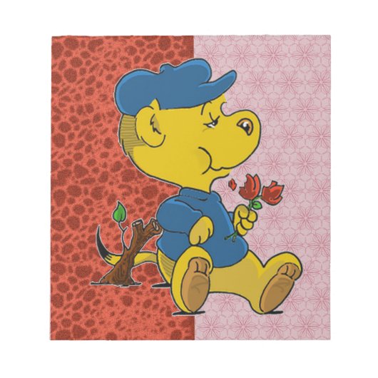 Ferald Eating Rose Notizblock (Vorderseite)