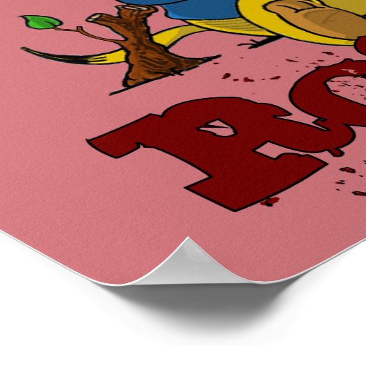 Ferald Eating Rose Poster (Ecke)