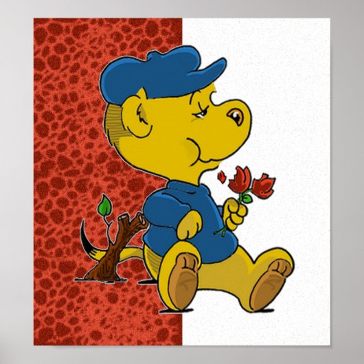 Ferald Eating Rose Poster (Vorne)