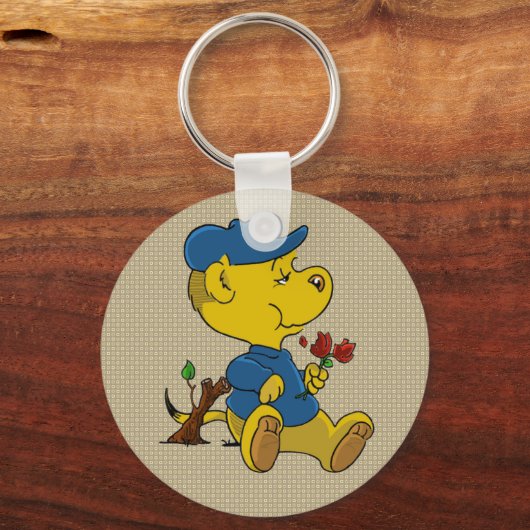 Ferald Eating Rose Schlüsselanhänger (Vorderseite)