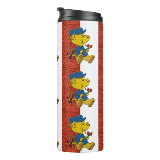 Ferald Eating Rose Thermosbecher (Nach rechts gedreht)