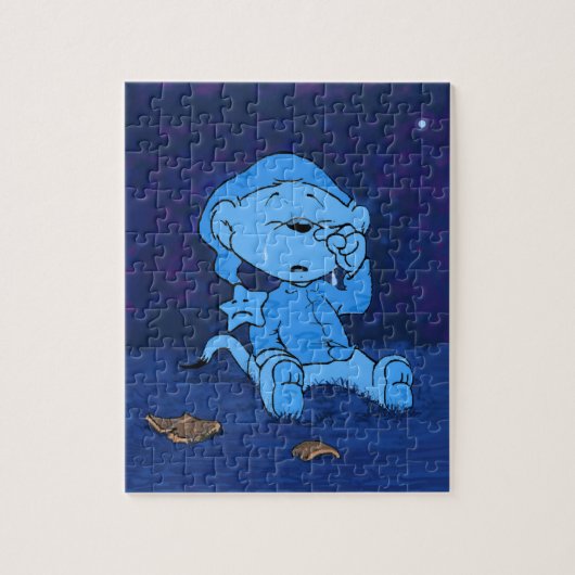 Ferald Gefühl Blue Jigsaw Puzzle (Vertikal)