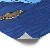 Ferald Gefühl Blue Poster (Ecke)