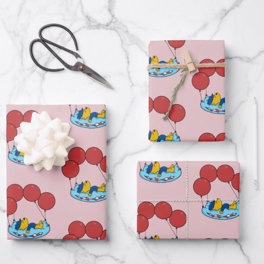 Ferald | Kissenballons Geschenkpapier Set (Vorderseite)