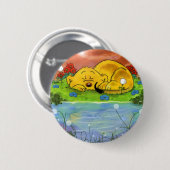 Ferald Napping durch die Schaltfläche Sonnenblumen Button (Vorne & Hinten)
