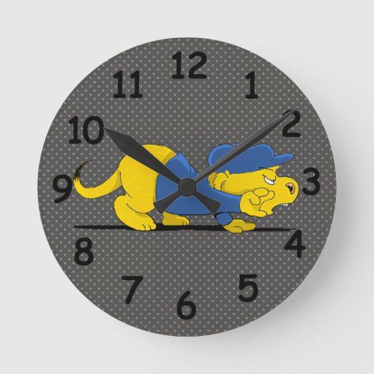 Ferald on the Prowl Runde Wanduhr (Vorderseite)