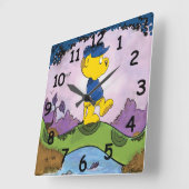 Ferald Picture Book Quadratische Wanduhr (Winkel)