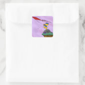 Ferald Picture Book Quadratischer Aufkleber (Tasche)