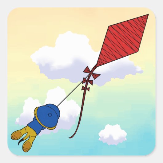 Ferald Picture Book Quadratischer Aufkleber (Vorderseite)