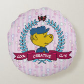 Ferald Rundes Kissen (Rückseite)