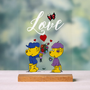 Ferald & Sahsha Ferret Acrylschild