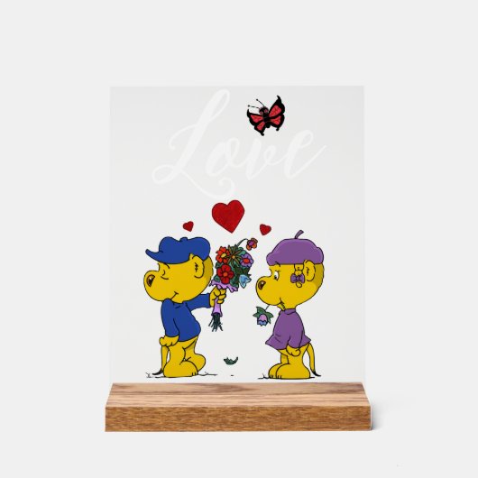 Ferald & Sahsha Ferret Acrylschild (Vorderseite)