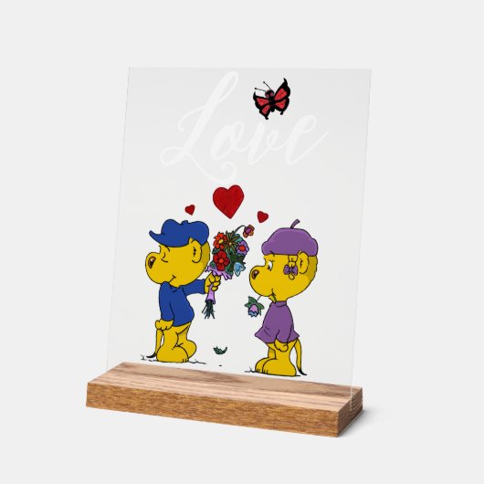 Ferald & Sahsha Ferret Acrylschild (Winkel)