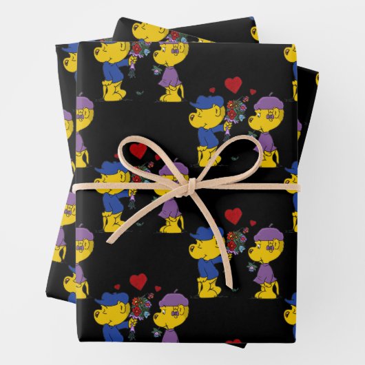 Ferald & Sahsha Ferret Packpapier Blätter (Beispiel)