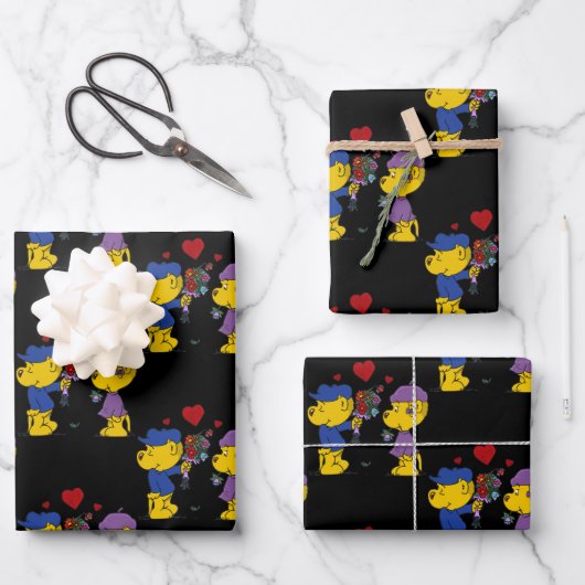 Ferald & Sahsha Ferret Packpapier Blätter (Vorderseite)