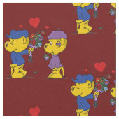 Ferald & Sahsha Ferret Stoff (Nahaufnahme)