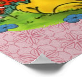 Ferald schläft beim Sonnenblumenposter Poster (Ecke)