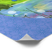 Ferald schläft beim Sonnenblumenposter Poster (Ecke)