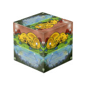 Ferald | Sleeping Ferret Cube Würfel (Vorderseite Schrägansicht)