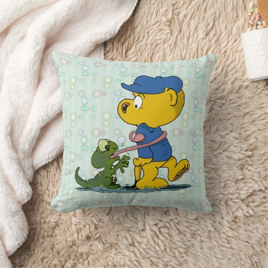 Ferald und das Baby Lizard Kissen (Decke)