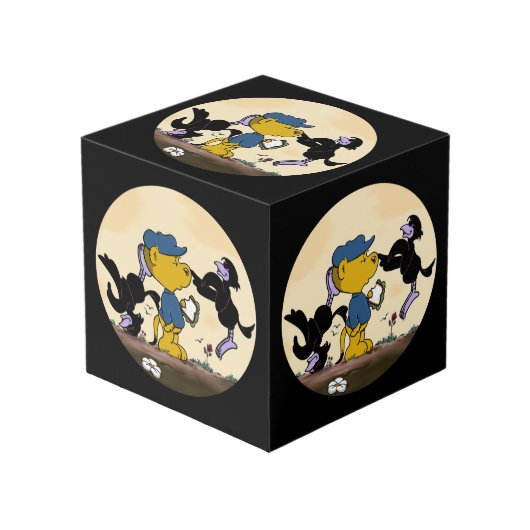 Ferald und der Pesky Crows Cube Würfel (Vorderseite Schrägansicht)