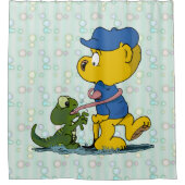 Ferald und die Baby Lizard Duschvorhang (Vorderseite)