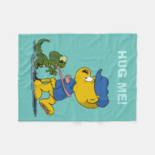 Ferald und die Baby Lizard Fleecedecke (Vorderseite (Horizontal))
