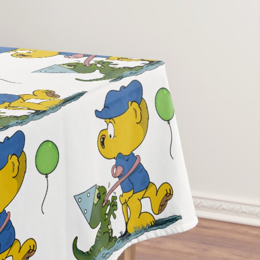Ferald und die Baby Lizard Tischdecke (Beispiel)
