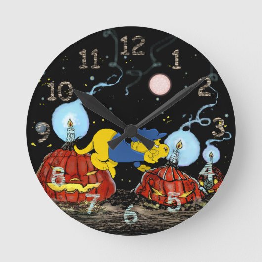 Ferald und die Rotten Pumpkins runden die Uhr (Vorderseite)