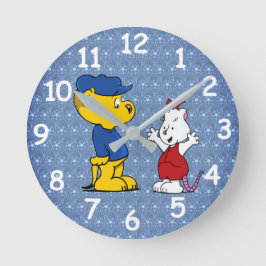 Ferald und Pozzum Runde Wanduhr