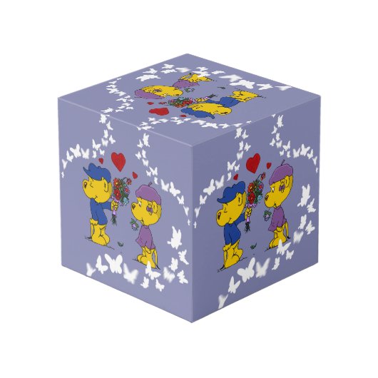 Ferald und Sahsha Ferret Cube Würfel (Rückseite Schrägansicht)