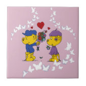 Ferald und Sahsha Ferret Fliese (Vorderseite)