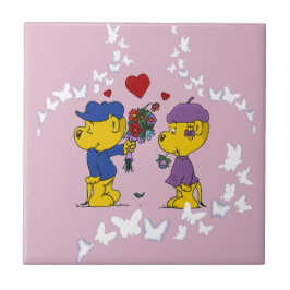 Ferald und Sahsha Ferret Fliese