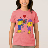 Ferald und Sahsha Ferret Tri-Blend Shirt (Vorderseite)